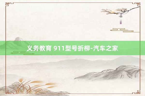 义务教育 911型号折柳-汽车之家