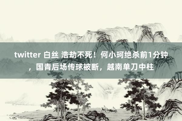 twitter 白丝 浩劫不死！何小珂绝杀前1分钟，国青后场传球被断，越南单刀中柱